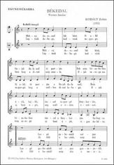 Bekedal (Song of Peace) SSA choral sheet music cover